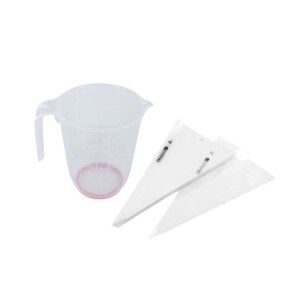 Set FM Professional Transparent Pastry Bag Measuring beaker 1 L