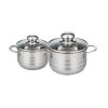 Saucepans Fackelmann Elo Brillant Steel 1,75 L 1,25 L 2 Pieces