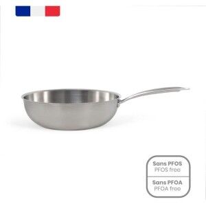 Wok Pan Livoo Steel Stainless steel Ø 28 cm