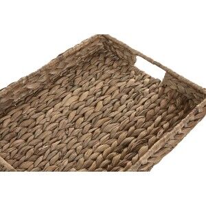 Snack tray Home ESPRIT Natural Tropical 45 X 35 X 8 CM (2 Units)