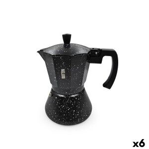 Italian Coffee Pot Quttin Aluminium 0,6 L (6 Units)