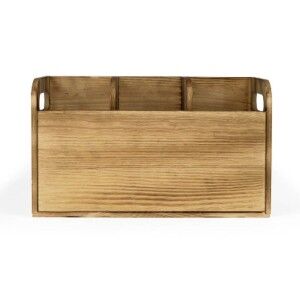 Pot for Kitchen Utensils My Bar Wood 30 x 11,2 x 17 cm (6 Units)