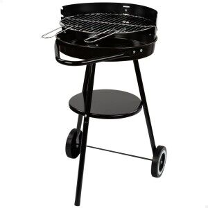 Coal Barbecue with Wheels Aktive Aluminium Enamelled Metal textilen...
