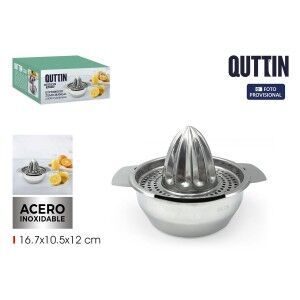 Ice cream Spoon Quttin Silver Steel 16,7 x 10,5 x 12 cm (12 Units)