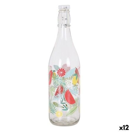 Water bottle Frutti Multicolour 1L (12 Units)