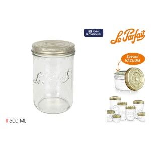 Jar Le Parfait Wiss Transparent Golden 500 ml Hermetic (6 Units)