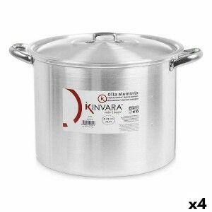 Casserole with Lid Kinvara 100037 100037 Silver Aluminium 38 x 25 x...