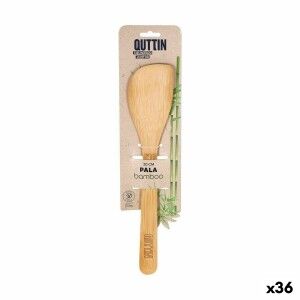 Kitchen Spatula Quttin Brown Bamboo 30 x 6,2 x 0,8 cm (36 Units) | ...