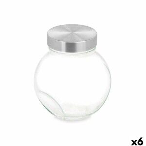 Biscuit jar Vivalto Transparent Glass 700 ml 11,5 x 12 x 8 cm (6 Units)