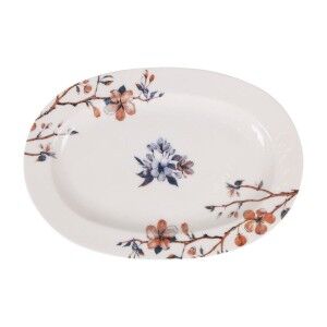Tablett für Snacks Toscana Blomster Oval 30 x 20 x 2 cm (6 Stück)