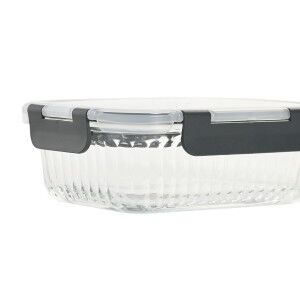 Lunch box Home ESPRIT Transparent polypropylene Borosilicate Glass 640 ml