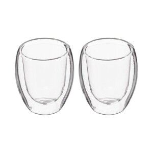 Piece Coffee Cup Set Secret de Gourmet Transparent Crystal 70 ml
