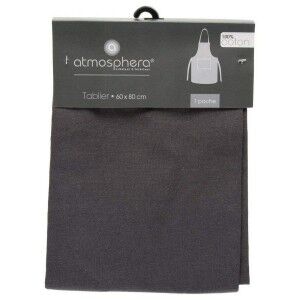 Apron with Pocket Atmosphera Black Cotton (60 x 80 cm) |  Kitchen l...