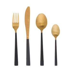 Cutlery Atmosphera Jungle Edition Golden Stainless steel (16 Pieces...