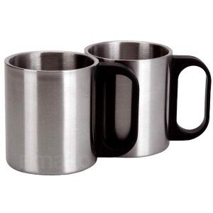 Travel thermos flask Redcliffs Stainless steel 1 L 2 Cups (3 Pieces...