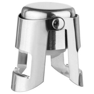 Airtight bottle cap Secret de Gourmet Wine cellar Silver Stainless ...