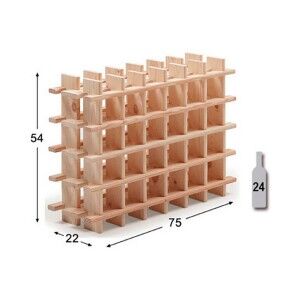 Bottle rack Astigarraga Brown Pinewood (75 x 22 x 54 cm) |  Bottle ...