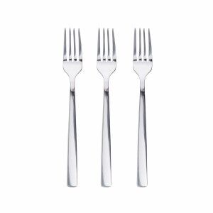 Set of Dessert Forks San Ignacio Earth SG7782 Stainless steel Shine...