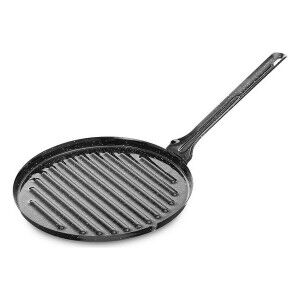 Barbecue Vaello Circular Black Enamelled Steel (Ø 24 cm) |  Pans an...