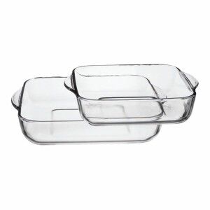 Set of Oven Dishes Pasabahce 1690037 Transparent Crystal 1 L 2 Pieces