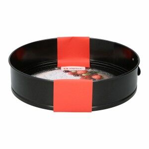 Cake Mould Alpina Non-slip Circular Black Steel Ø 28 x 6,7 cm |  De...
