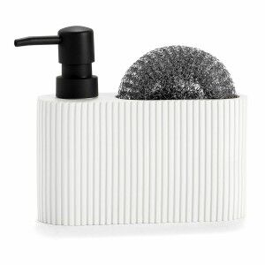2-in-1 Soap Dispenser for the Kitchen Sink Andrea House CC71086 Res...