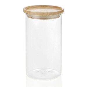 Tin Andrea House cc16204 Wood Glass 1,2 L Ø 9,5 x 17,5 cm |  Lunch ...