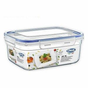 Lunchbox hermetisch Dem rechteckig 800 ml 17 x 13 x 8 cm (12 Stück)...