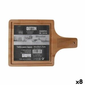 Serving board Quttin Quttin 30 x 20 x 1,7 cm With handle (8 Units)