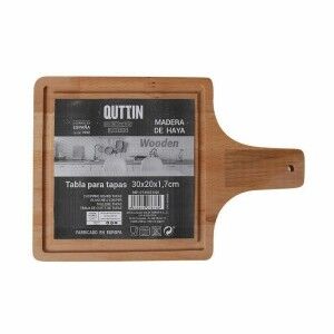 Serving board Quttin Quttin 30 x 20 x 1,7 cm With handle (8 Units)