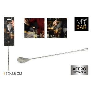 Cocktail Spoon My Bar Silver Stainless steel 30 x 2,8 cm 24 Units