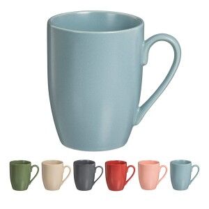 Set of 6 Cups Caison Multicolour Porcelain 350 ml Matte finish |  C...