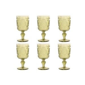 Set de Verres Home ESPRIT Vert Verre 310 ml (6 Unités)