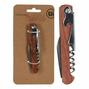 Corkscrew Excellent Houseware c80621310 Wood Stainless steel |  Cor...