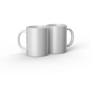 Customisable Mug for Cutting Plotter Cricut Ceramic White (2 Units)...