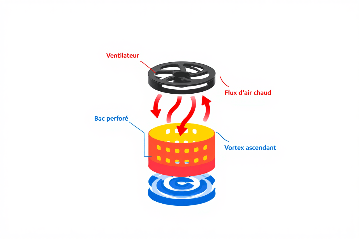 Fonctionnement interne d'un air fryer