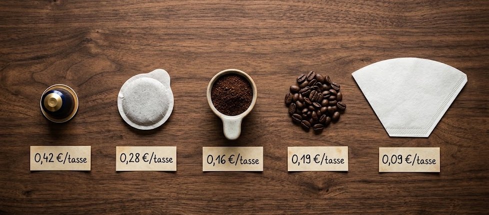 Capsules, grains ou filtre : combien coûte vraiment votre café par tasse ?
