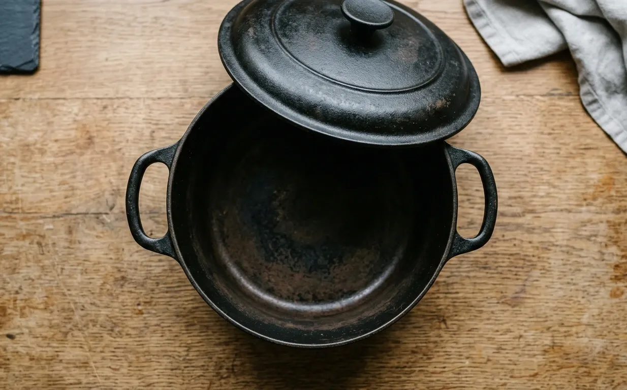 Culottage d'une cocotte en fonte : la méthode pas à pas