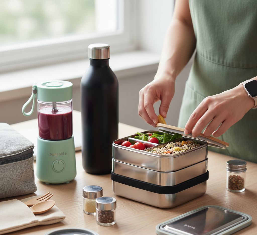 Cuisine nomade : Les essentiels pour des repas sains au bureau et en voyage